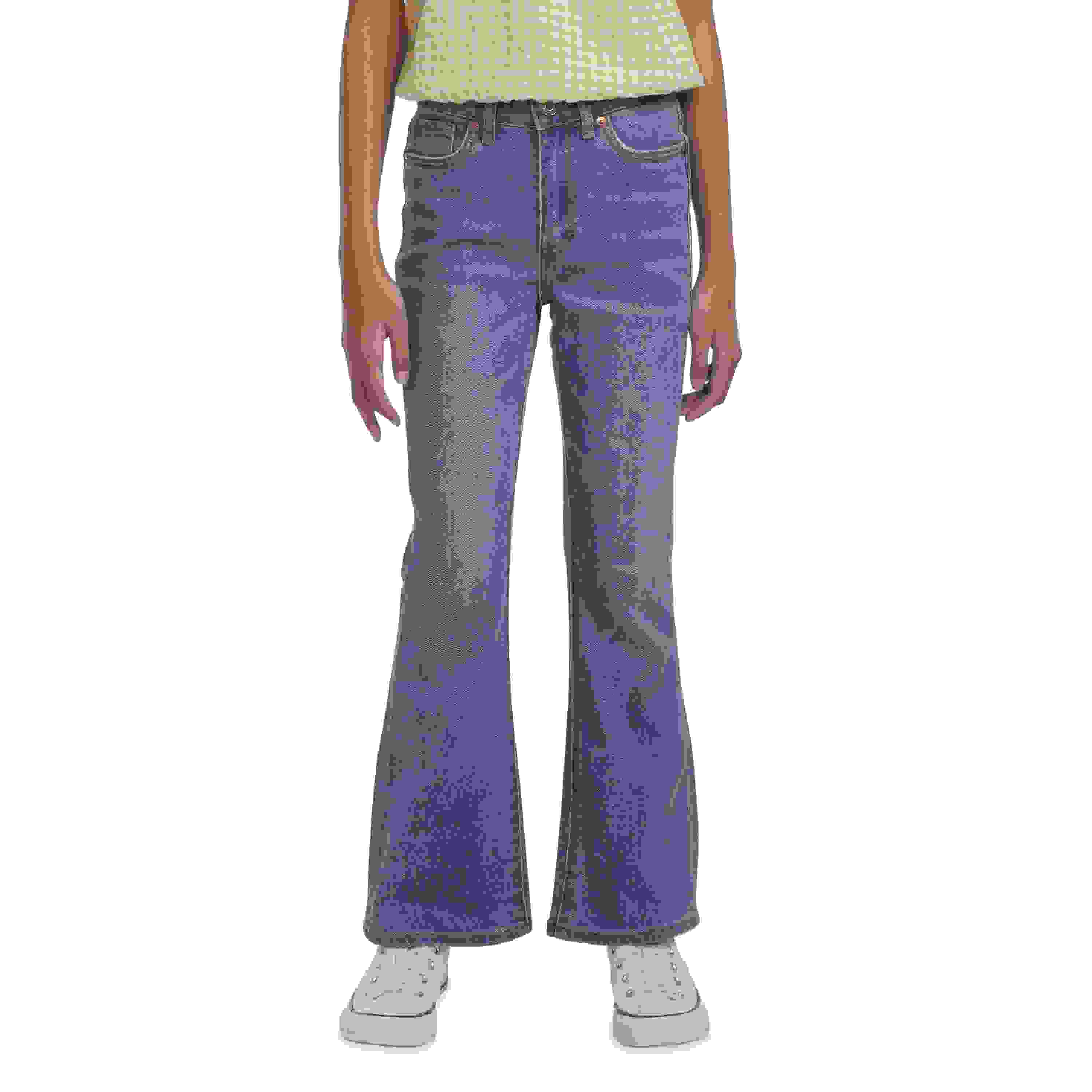 Levi's 726 High Rise Flare Big Girls' Medium Blue Wash Denim Jeans
